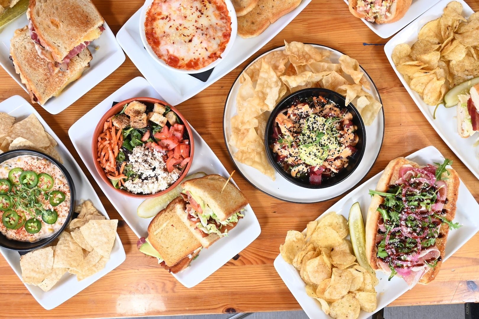 Panoramic mountain views from the Whitewater Rooftop Social patio